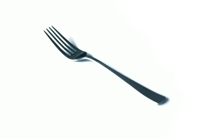 gray dining fork